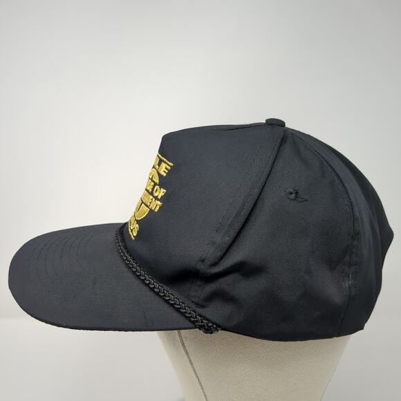 Dole A 10 Decade Commitment Citrus Snapback Trucker Hat Black OS Rope Mohr's - Picture 3 of 10